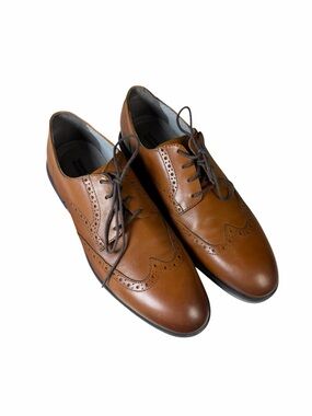 Johnston and Murphy Cognac Wingtip Men’s Dress Shoes Size 11 1/2